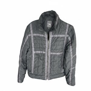 Spiewak and Sons Mens Zip Up Green/Grey Lightweight Quilted Puffer Jacket Large
